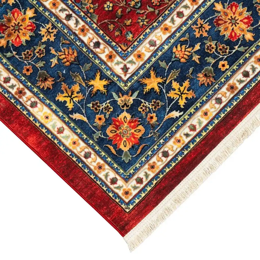 فرش ماشینی سنتی طرح 25cs0360 لاکی 1000 شانه